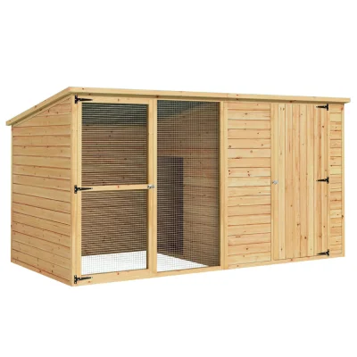 i.Pet Extra Large Wooden Dog Kennel 2.28M – All-Weather Fir Wood Cabin with UV-Resistant Roof & Easy Assembly