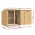 i.Pet Extra Large Wooden Dog Kennel 2.28M – All-Weather Fir Wood Cabin with UV-Resistant Roof & Easy Assembly