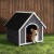 i.Pet Weatherproof Large Wooden Dog Kennel - Indoor/Outdoor Fir Wood Cabin with UV-Resistant Roof, Easy Assembly