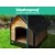 i.Pet Extra Large Wooden Dog Kennel - Weatherproof Fir Wood House with Elevated Design & Asphalt Roof, 90x75x100cm