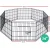 i.Pet 24" 8-Panel Dog Playpen - Durable Steel, Multi-Configuration, Foldable Pet Fence for Indoor/Outdoor Use