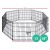 i.Pet 2x24" 8-Panel Dog Playpen - Durable Steel, Expandable, Foldable, Safe Edges, Indoor/Outdoor Pet Exercise Enclosure
