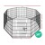 i.Pet 30" 8-Panel Dog Playpen - Durable Powder-Coated Steel, Weather-Resistant, Foldable Pet Exercise Fence Enclosure