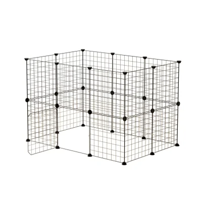 i.Pet 20-Panel Foldable Pet Playpen Enclosure - Durable Steel, Safe Round Edges, Secure Lock, Easy Setup & Transport