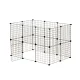i.Pet 20-Panel Foldable Pet Playpen Enclosure - Durable Steel, Safe Round Edges, Secure Lock, Easy Setup & Transport