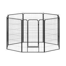 i.Pet 48" Dog Playpen 8 Panel Foldable Pet Enclosure Cage Kennel Puppy Fence Indoor Outdoor Secure Play Area
