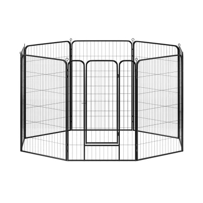 i.Pet 48" Dog Playpen 8 Panel Foldable Pet Enclosure Cage Kennel Puppy Fence Indoor Outdoor Secure Play Area