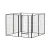 i.Pet 48" Dog Playpen 8 Panel Foldable Pet Enclosure Cage Kennel Puppy Fence Indoor Outdoor Secure Play Area