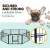 i.Pet 24" 8 Panel Dog Playpen - Durable Steel Exercise Cage with Lockable Gate, Multi-Configuration, Rust-Resistant