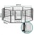 i.Pet 32" 8-Panel Foldable Dog Playpen Cage with Access Door, Powder Coated Finish, Black - Easy Setup & Transport