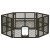 i.Pet 6-Panel Dog Playpen Enclosure, Durable PP Plastic, Spacious & Foldable Design for Dogs, Cats, Rabbits, Guinea Pigs