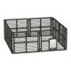 i.Pet Dog Playpen Enclosure - 8 Panel Durable PP Plastic Fence, Foldable Design, Various Shapes, Easy Setup & Storage