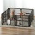 i.Pet Dog Playpen Enclosure - 8 Panel Durable PP Plastic Fence, Foldable Design, Various Shapes, Easy Setup & Storage