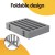i.Pet 6-Panel Wooden Dog Playpen Enclosure, Grey MDF, 282cm, Foldable, Rubber-Padded Feet, Durable Steel Hinges