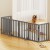 i.Pet 6-Panel Wooden Dog Playpen Enclosure, Grey MDF, 282cm, Foldable, Rubber-Padded Feet, Durable Steel Hinges