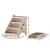i.Pet Foldable Dog Ramp Steps for Bed, Sofa, Car - Stable, Slip-Resistant, Lightweight PP Plastic, 62x40x49cm, Beige