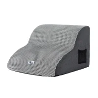 i.Pet 2-Step Dog Ramp for Small Dogs | High-Density Foam, Non-Slip Suede, 40x40x27cm | Easy Clean & Storage Bag