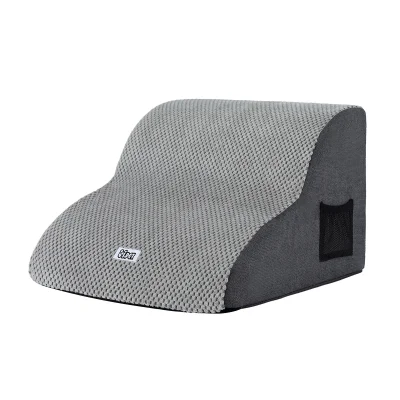 i.Pet 2-Step Dog Ramp for Small Dogs | High-Density Foam, Non-Slip Suede, 40x40x27cm | Easy Clean & Storage Bag