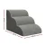 i.Pet Dog Ramp Steps: 3-Tier Foam Pet Stairs for Bed & Sofa, Non-Slip Suede, Water-Resistant, Machine Washable, Grey