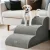 i.Pet Dog Ramp Steps: 3-Tier Foam Pet Stairs for Bed & Sofa, Non-Slip Suede, Water-Resistant, Machine Washable, Grey