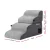i.Pet 2-in-1 Grey Foam Dog Stairs & Bed: Non-Slip Suede, Washable, 40x71x50cm - Safe, Supportive