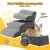 i.Pet 2-in-1 Grey Foam Dog Stairs & Bed: Non-Slip Suede, Washable, 40x71x50cm - Safe, Supportive