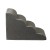 i.Pet 4-Tier Dog Ramp Steps - High-Density Foam, Non-Slip Suede, Water-Resistant, 74x41x50cm, Easy-C