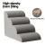 i.Pet 4-Tier Dog Ramp Steps - High-Density Foam, Non-Slip Suede, Water-Resistant, 74x41x50cm, Easy-C