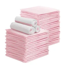 i.Pet Pet Training Pads 400pcs - Super Absorbent, Leak-Proof, Anti-Bacterial 60x60cm, Pink, Odour Neutralizing