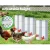 Giantz 4L Chicken Feeder and Water Dispenser Kit, Automatic PVC Poultry Waterer, Gravity Feed, Easy Clean, White