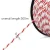 Giantz 500m Electric Fence Poly Rope - UV Stabilised, 6 Stainless Steel Strands, Red & White for Livestock Control