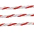 Giantz 500m Electric Fence Poly Rope - UV Stabilised, 6 Stainless Steel Strands, Red & White for Livestock Control