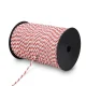 Giantz 500m Electric Fence Poly Rope - UV Stabilised, 6 Stainless Steel Strands, Red & White for Livestock Control
