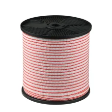 Giantz 400M Electric Fence Polytape - Red & White, 12mm, UV Treated, High Visibility, 5-Strand Stainless Steel