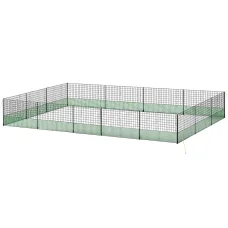 i.Pet Electric Chicken Fence 50Mx125CM - UV-Resistant, Heavy-Duty Poultry Netting with Electrified Wires & Accessories