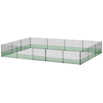 i.Pet Electric Chicken Fence 50Mx125CM - UV-Resistant, Heavy-Duty Poultry Netting with Electrified Wires & Accessories