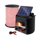 Giantz 3KM Solar Electric Fence Energiser Kit with 500M Poly Rope, Waterproof, 0.1J Output, Ideal for Livestock Control