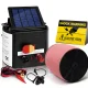 Giantz 5KM Solar Powered Electric Fence Energiser with 1200M Poly Tape, Monocrystalline Panel, Waterproof Design