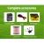 Giantz 5KM Solar Powered Electric Fence Energiser with 400M Poly Tape, Insulators & Warning Signs - Livestock Protection