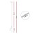 Giantz 20x Electric Fence Pigtail Posts - Durable Steel, 104CM, Anti-Rust, PP Insulated, Easy Install, 1-Year Warranty