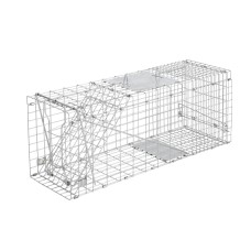 Giantz Gardeon Large Humane Animal Trap Cage - 66x23cm, Rust-Resistant Galvanised Iron, Collapsible Design, Safe Capture Giantz Gardeon Large Humane Animal Trap Cage - 66x23cm, Rust-Resistant Galvanised Iron, Collapsible Design, Safe Capture