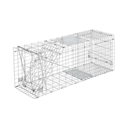 Giantz Gardeon Large Humane Animal Trap Cage - 66x23cm, Rust-Resistant Galvanised Iron, Collapsible Design, Safe Capture