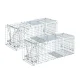 Giantz Humane Animal Trap Cage Set, Rust-Resistant Galvanised Iron, 66x23cm, Collapsible Design, 2-Pack