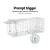 Giantz Gardeon 94x34cm Humane Animal Trap Cage, Galvanised Iron, Collapsible, Spring Door, Safe Pest Removal