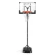 Everfit Portable Pool Basketball Hoop System, Adjustable 1.05M-2.1M, Steel Frame, Wheels, Weather-Resistant Net