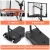 Everfit Portable Pool Basketball Hoop System, Adjustable 1.05M-2.1M, Steel Frame, Wheels, Weather-Resistant Net