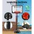Everfit 2.1M Adjustable Basketball Hoop Stand System Portable 32" PVC Backboard Steel Frame for Kids and Youth