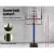 Everfit 3.05M Adjustable Basketball Hoop System with 44" Acrylic Backboard, Steel Rim, and Portable Base - Pro Blue