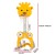 Keezi Kids Adjustable 5-in-1 Sports Centre - Basketball Hoop, Soccer, Golf & More, Non-Toxic, Ages 3-7, Yellow