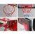 Everfit 23" Mini Basketball Hoop Backboard, Shatterproof PET, Door Wall Mounted, Kids Indoor Sports Set, Red